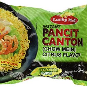 Pancit Canton Citrus Flavor (Kalamansi) Chow Mein – 6 x 2.12 oz by Lucky Me