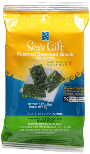 Sea’s Gift Korean Seaweed Snack (Kim Nori), Roasted & Sea Salted